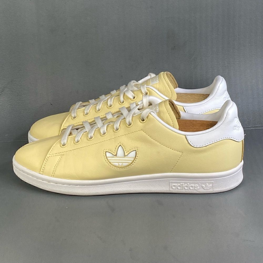 Adidas Stan Smith Men's Shoes White-Easy Yellow  sneaker size 10 - Picture 4 of 9